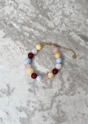 Multi mix armbånd Rød/Gul By ANTHON 